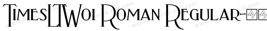 TimesLTW01 Roman Regular字体转换